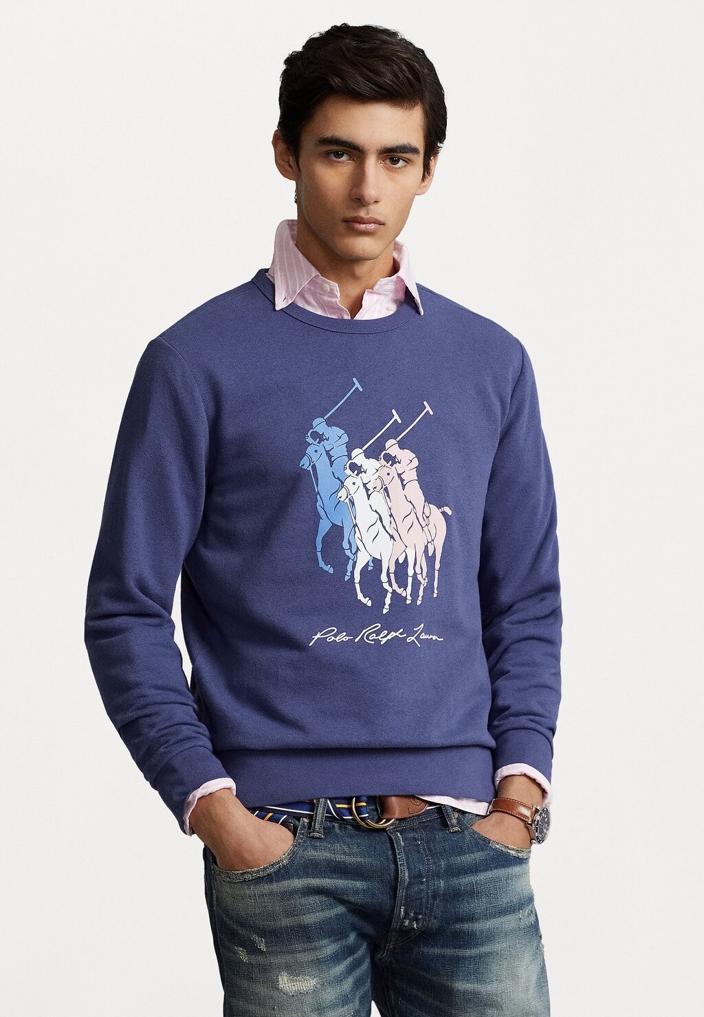 

Толстовка Polo Ralph Lauren Long Sleeve, эллинг темно-синий