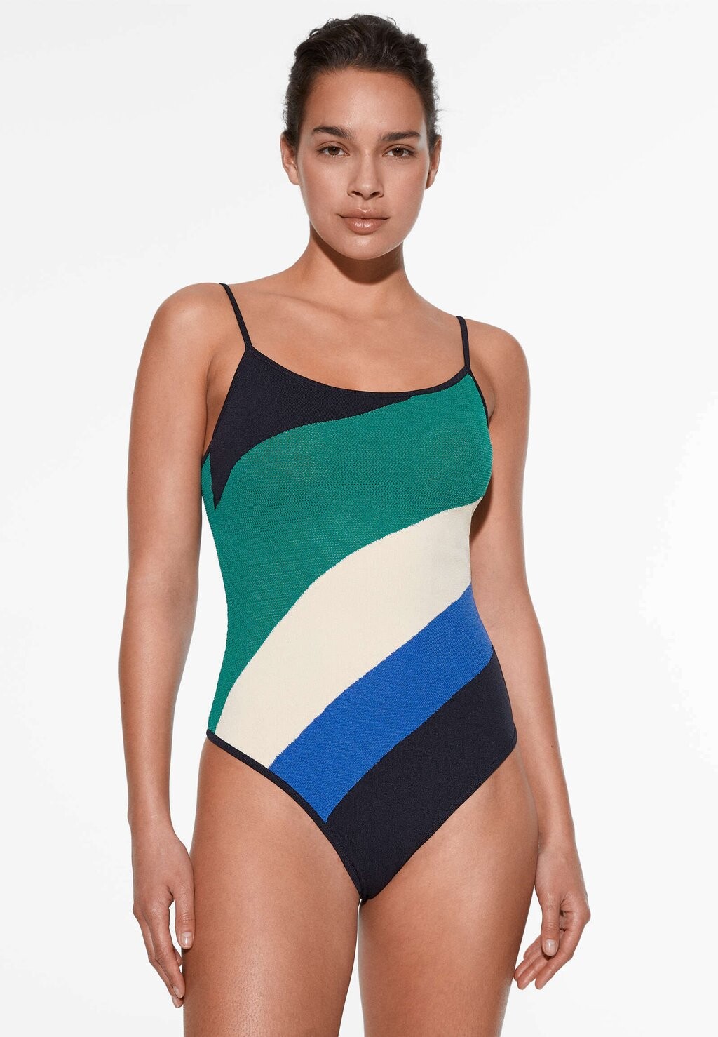 

Купальник Wave Intarsia OYSHO, цвет light blue