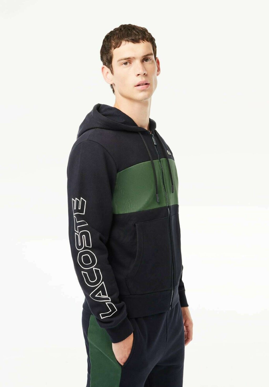 

Толстовка на молнии Lacoste, темно-синий