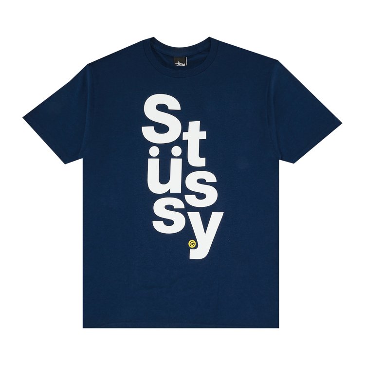 Футболка Stussy Stack 'Navy', синий