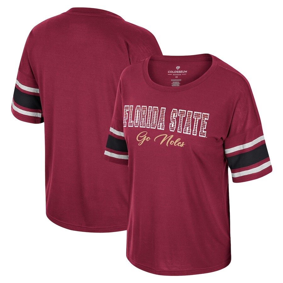

Футболка с коротким рукавом Colosseum Florida State Seminoles, гранатовый