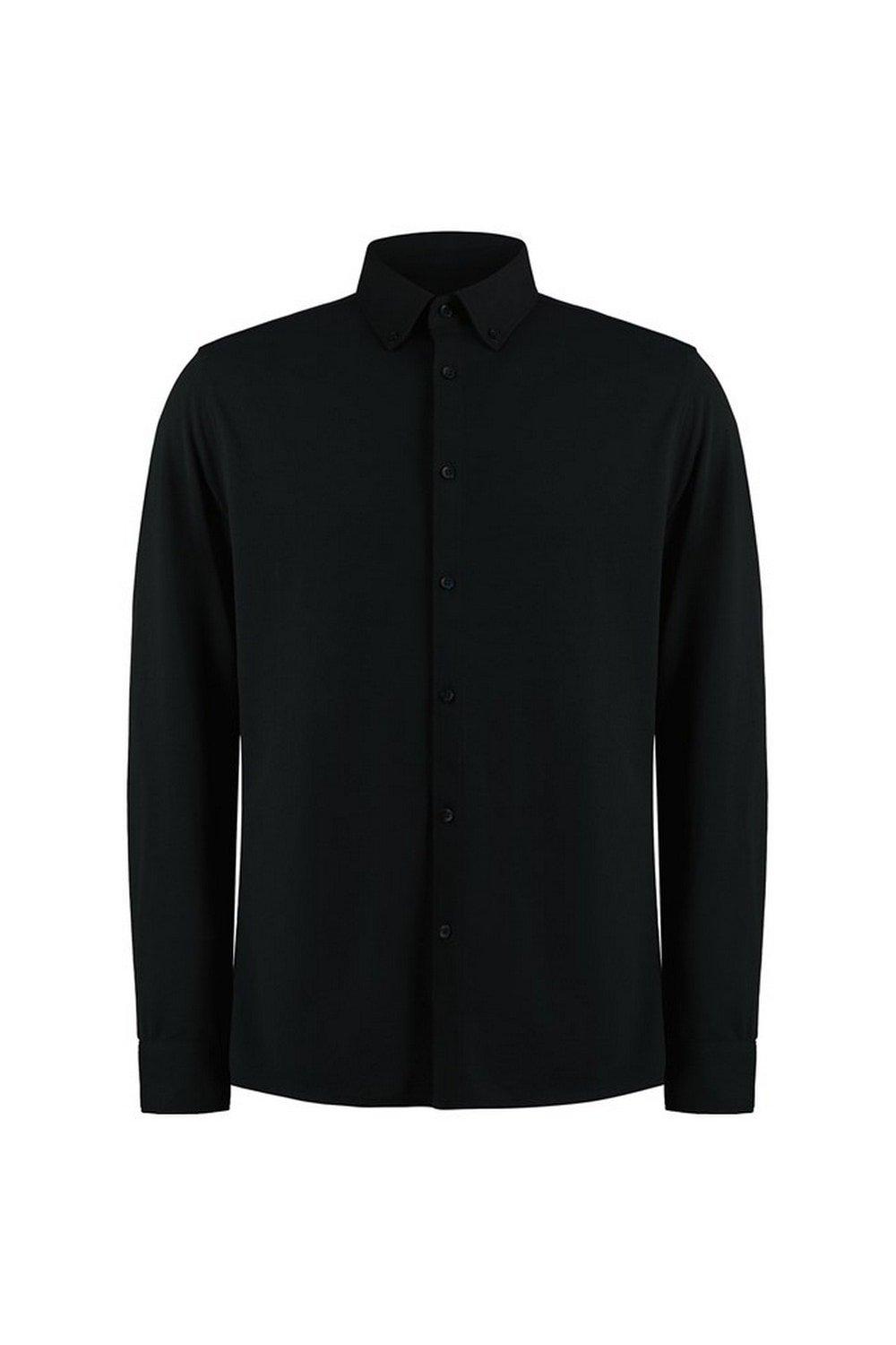 Индивидуальная рубашка с длинными рукавами Superwash 60°C Kustom Kit, черный комплект из 2 футболок с длинными рукавами отложной воротник 2 года 86 см синий