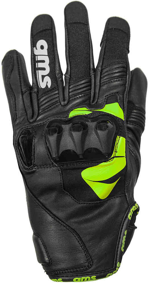 Мотоциклетные перчатки GMS Curve gms, черный/зеленый