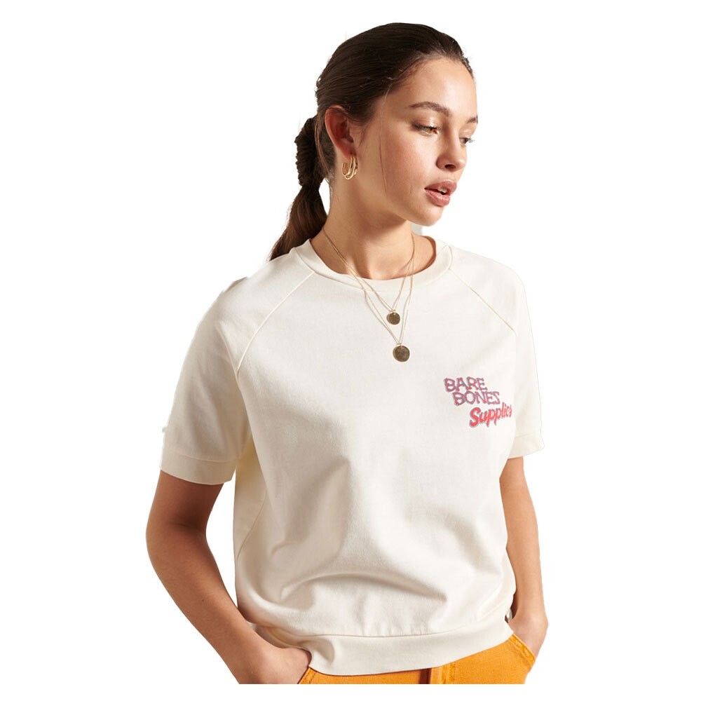 

Свитер Superdry Workwear Cropped Crew, белый