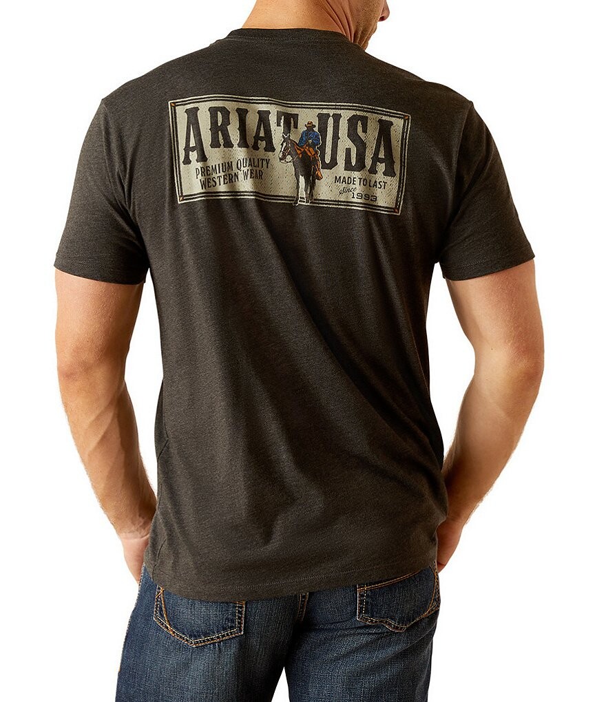 

Футболка с короткими рукавами Ariat Rider Label, серый