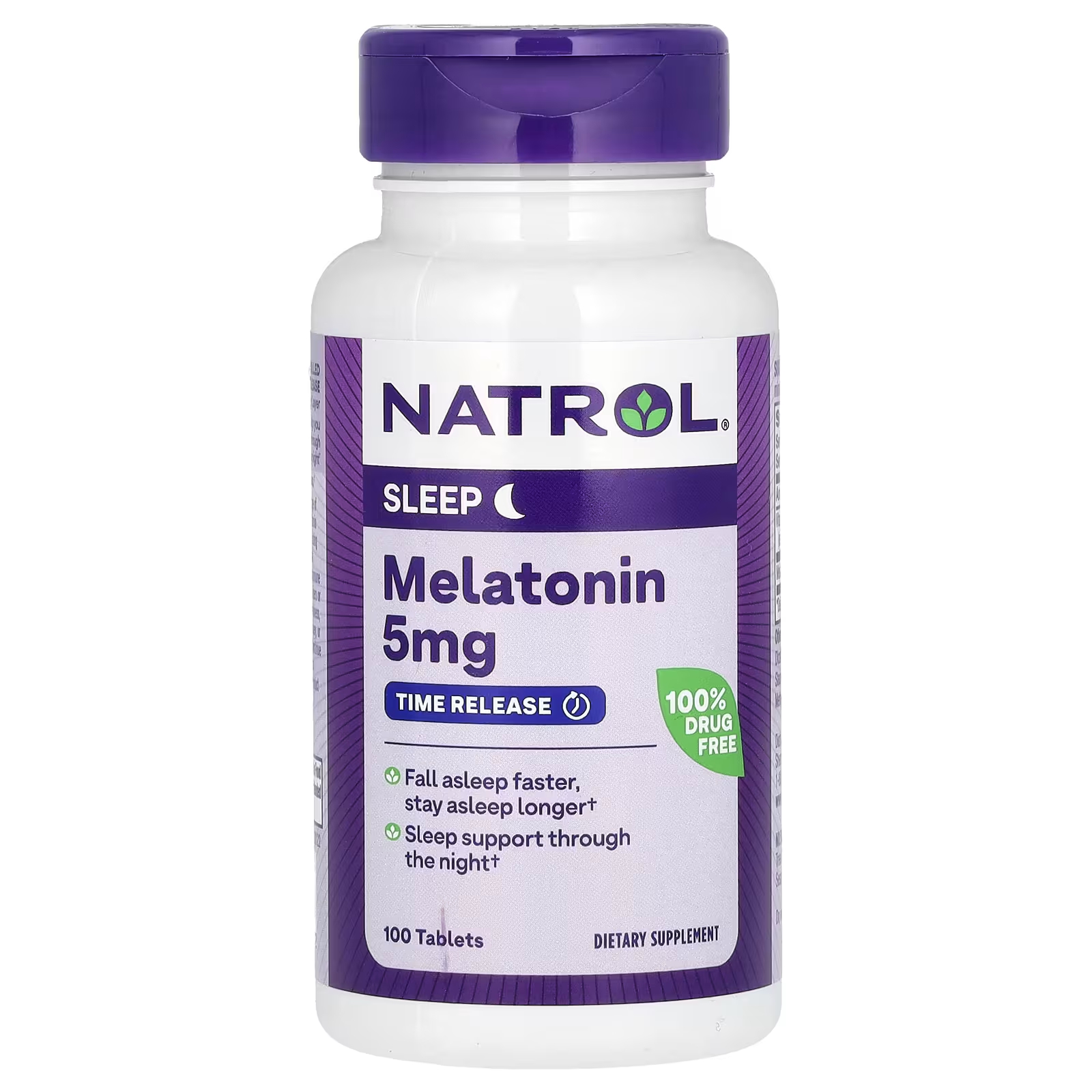 Natrol Мелатонин замедленного высвобождения 5 мг 100 таблеток