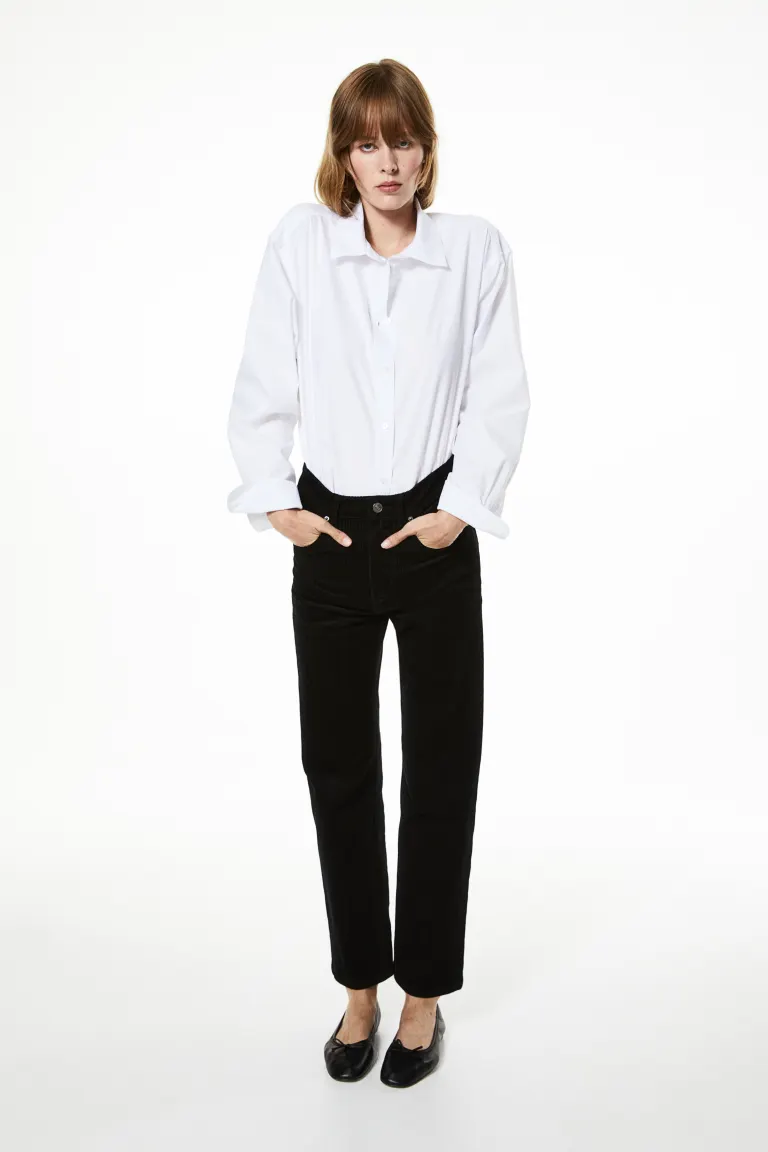 

Вельветовые брюки H&M, черный