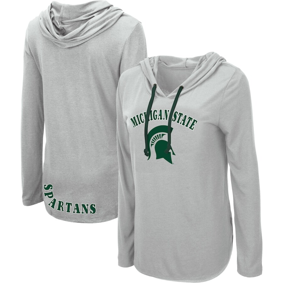 

Футболка с длинным рукавом Colosseum Michigan State Spartans, серый