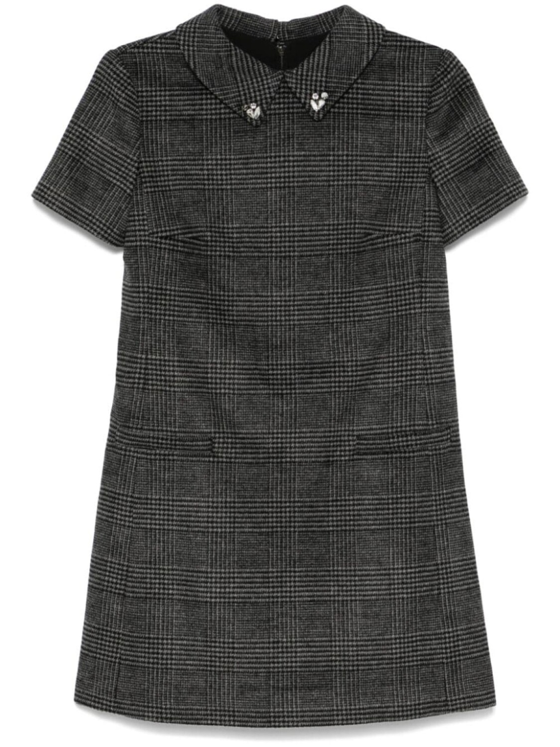 

DKNY платье мини со стразами, серый