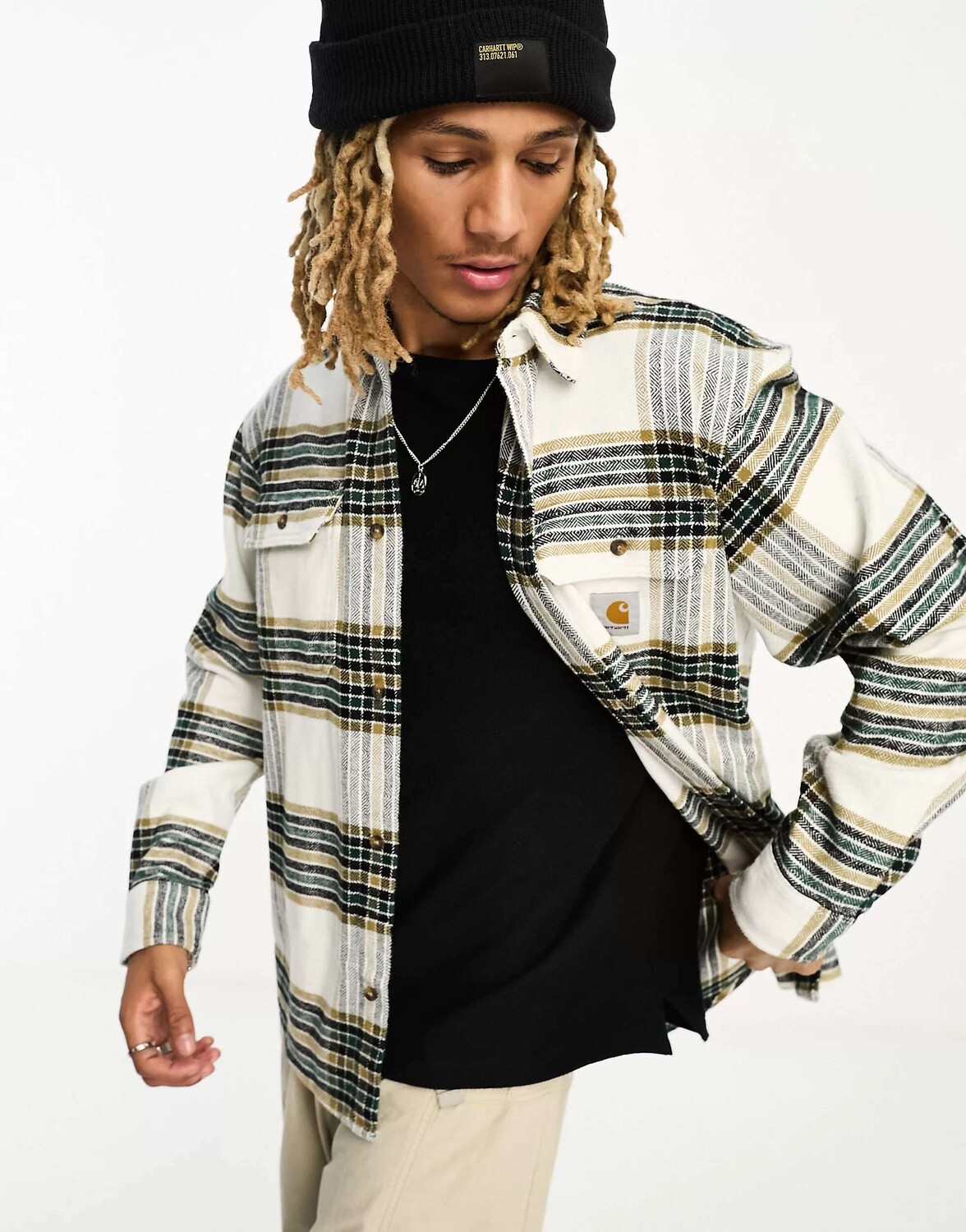 

Белая рубашка в клетку Carhartt WIP hawkins