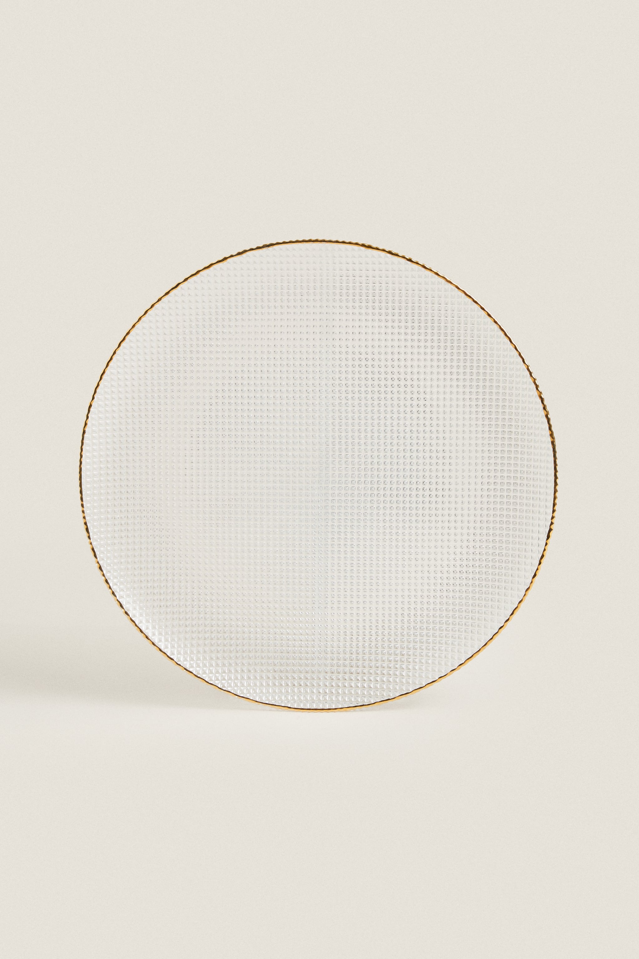 Стеклянная подарочная тарелка с высоким дизайном Zara, золото тарелка стеклянная girasole цвет зеленый диаметр 14 см