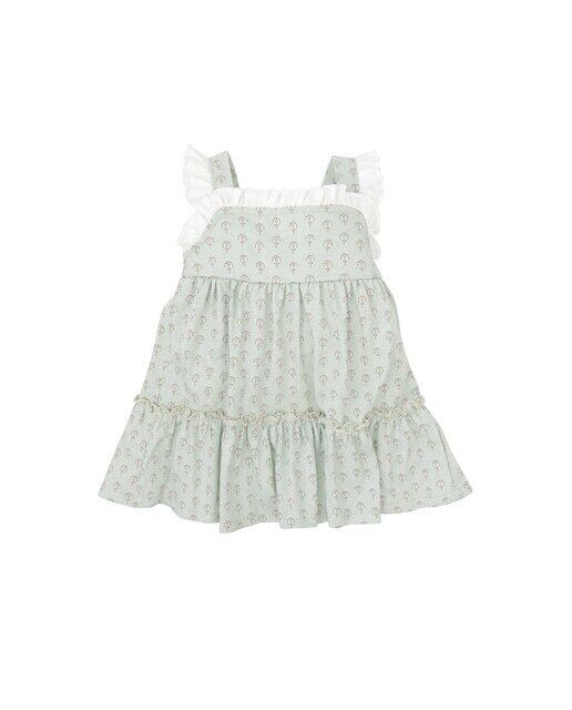 

Платье на бретелях с принтом для девочки Babidú, зеленый