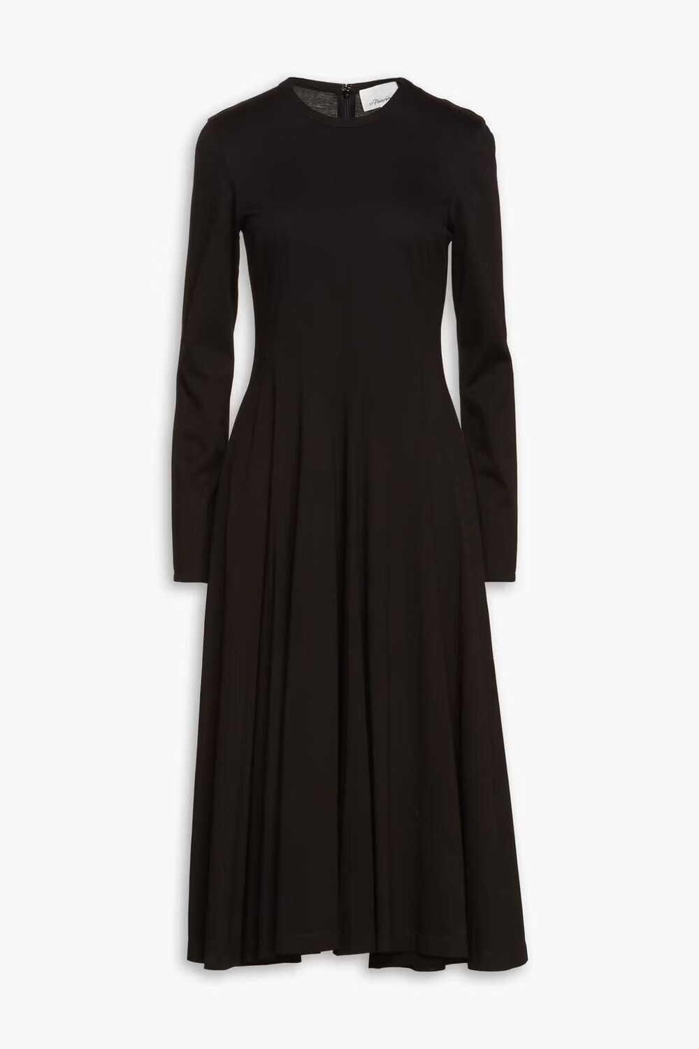 

Платье миди из хлопкового джерси 3.1 Phillip Lim, черный
