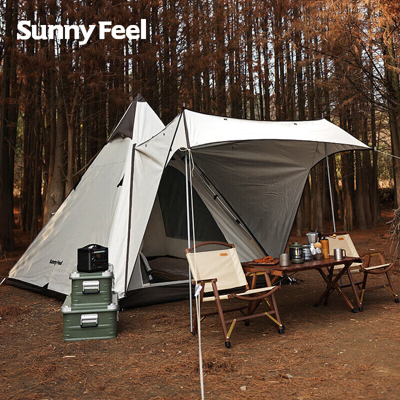 

Sunnyfeel открытый кемпинг индийская палатка с телескопической опорой/индийская палатка с телескопической опорой 225*225*210 см