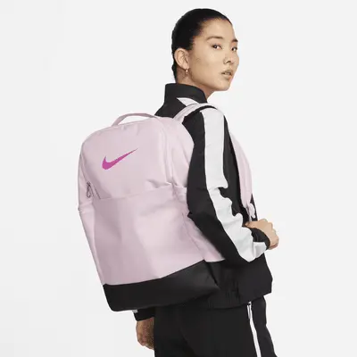 

Рюкзак Nike Brasilia 9.5 Training Backpack (Medium, 24л), цвет Pink Foam/Black/Active Fuchsia
