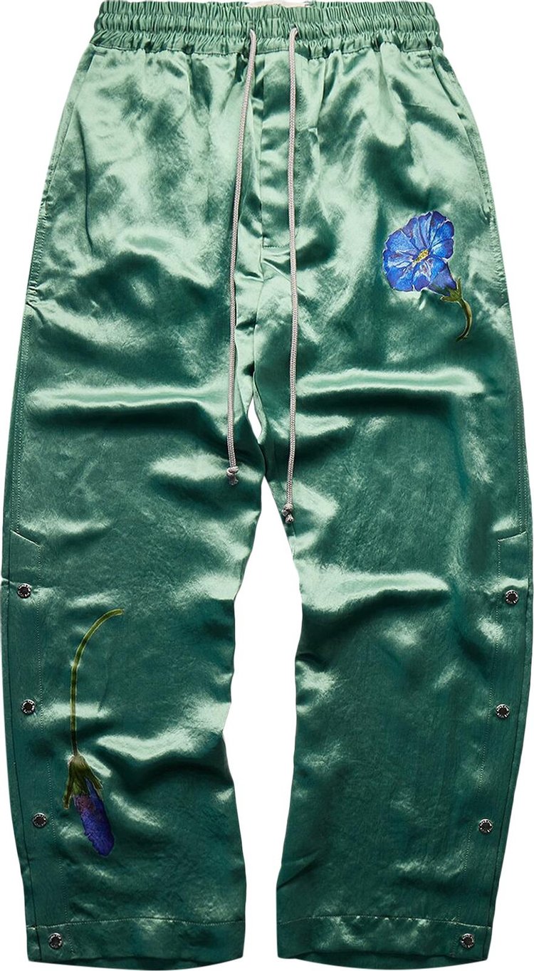 Спортивные брюки Song for the Mute Falling Flowers Studded 'Mint', зеленый