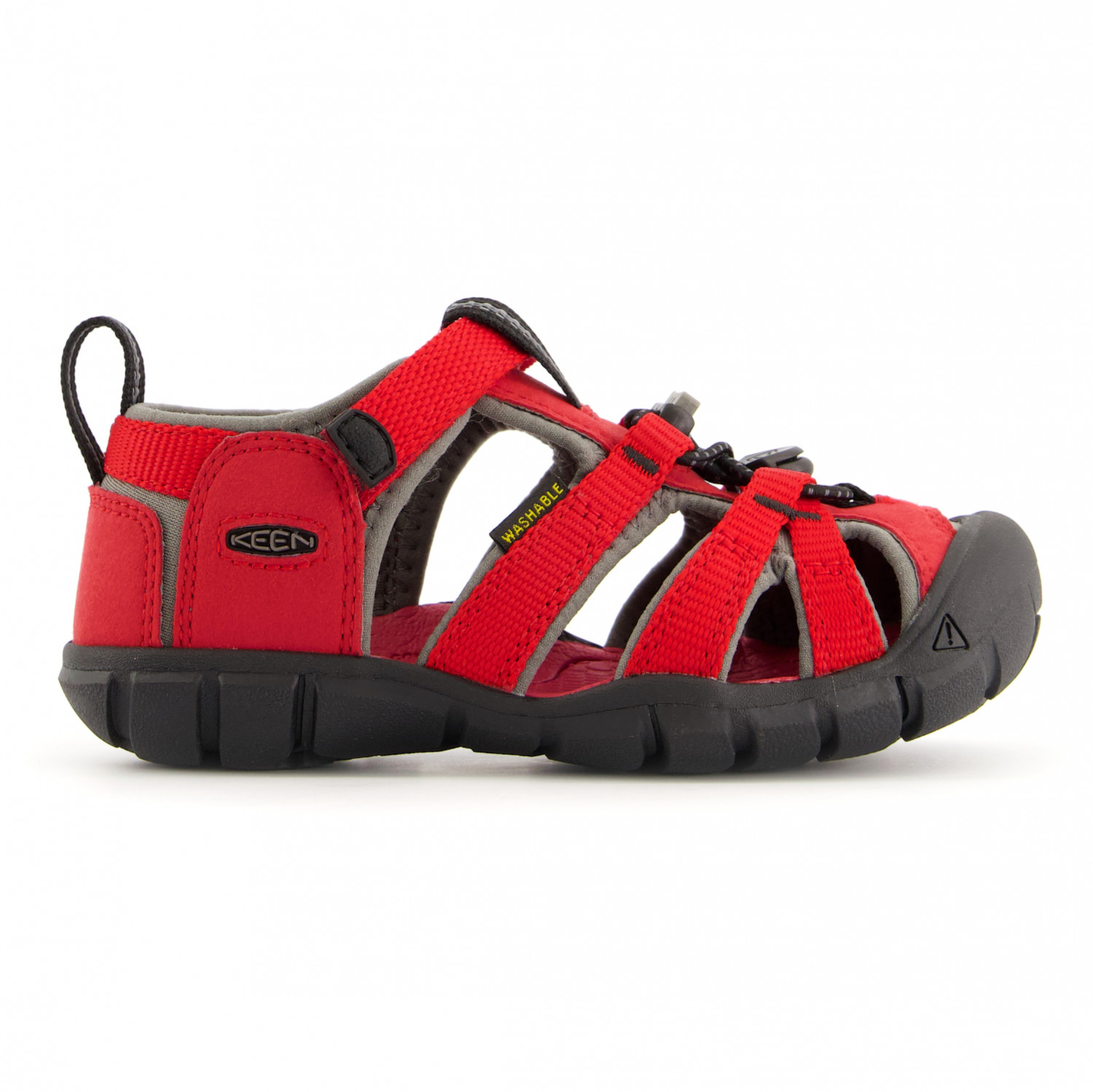 Сандалии Keen Kids Seacamp II CNX, цвет Racing Red/Gargoyle kids red