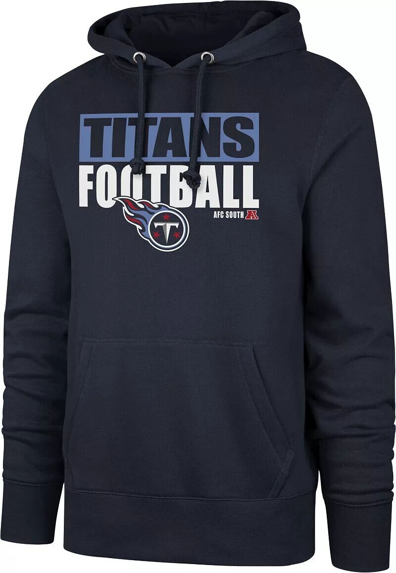 

Мужская темно-синяя толстовка с капюшоном '47 Tennessee Titans Blockout Headline