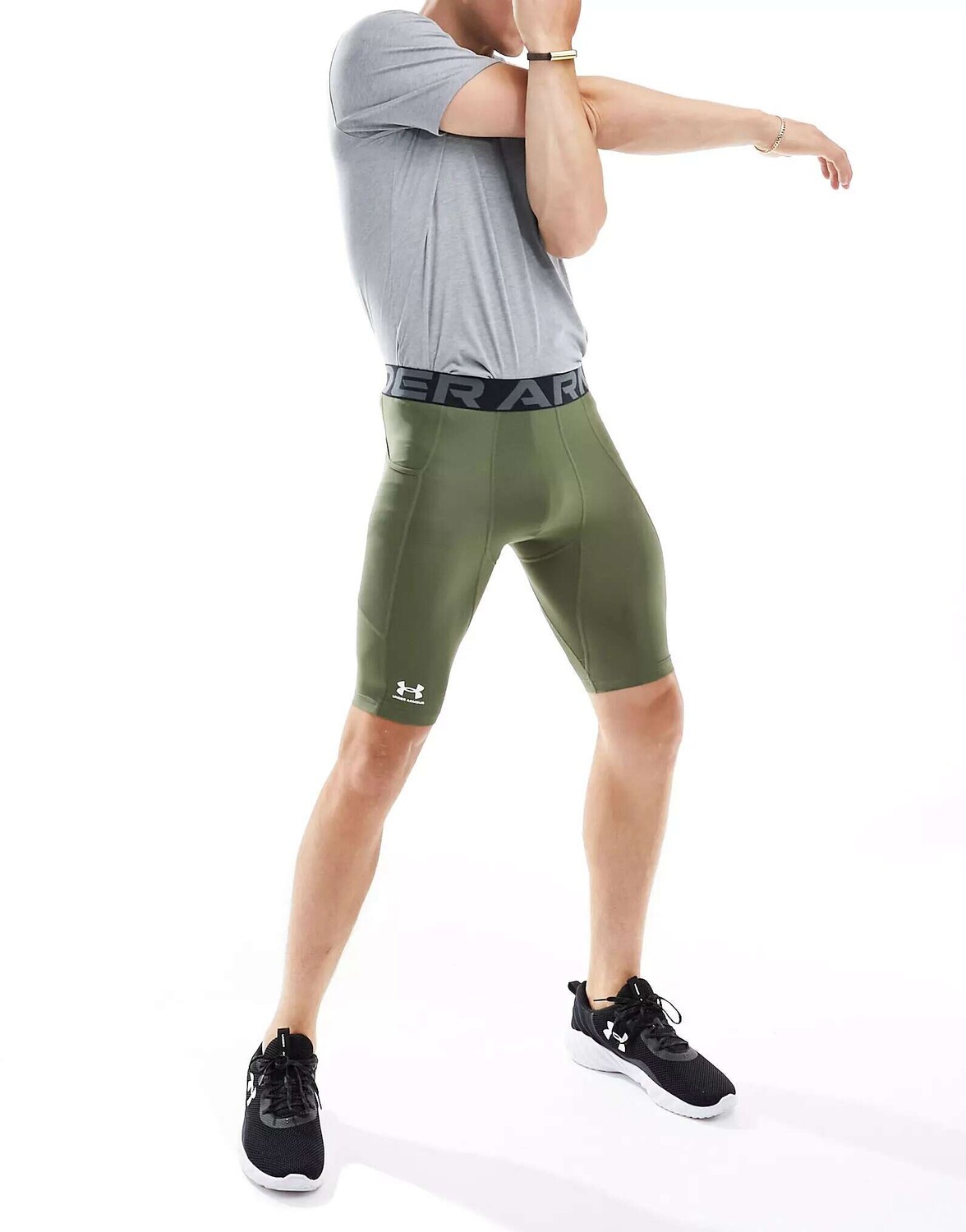 

Длинные шорты цвета хаки Under Armour Heat Gear Armor