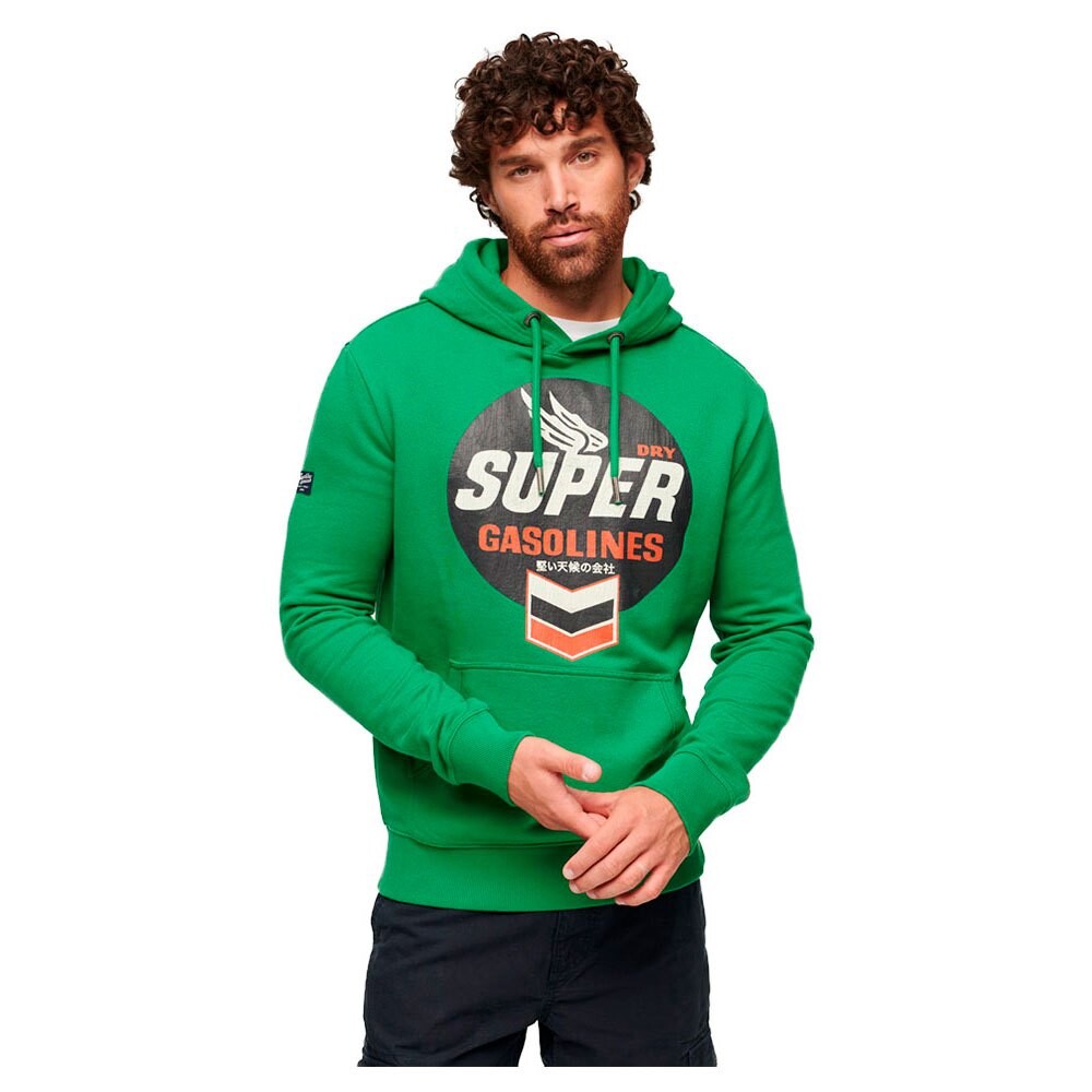 

Худи Superdry Workwear Logo Graphic, зеленый