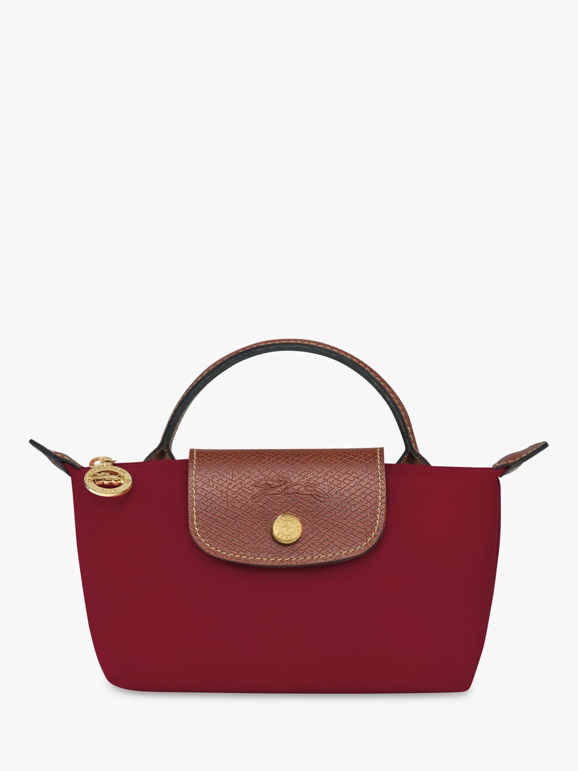 

Оригинальный клатч Le Pliage Longchamp, глубокий красный цвет
