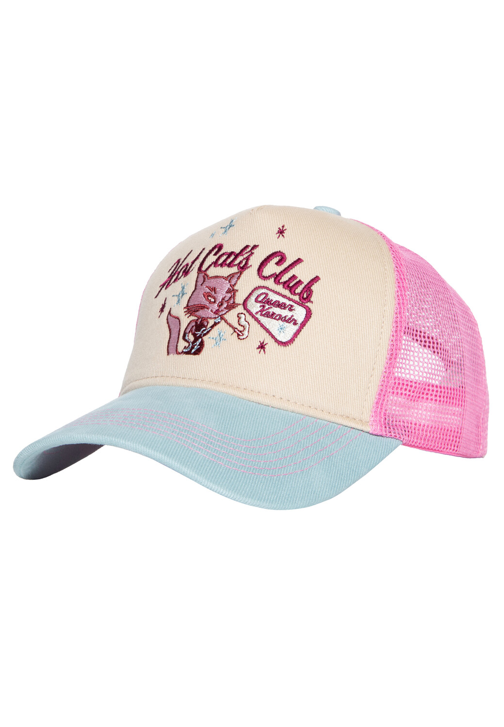 

Бейсболка Queen Queen Trucker Hot Cats Club, экрю