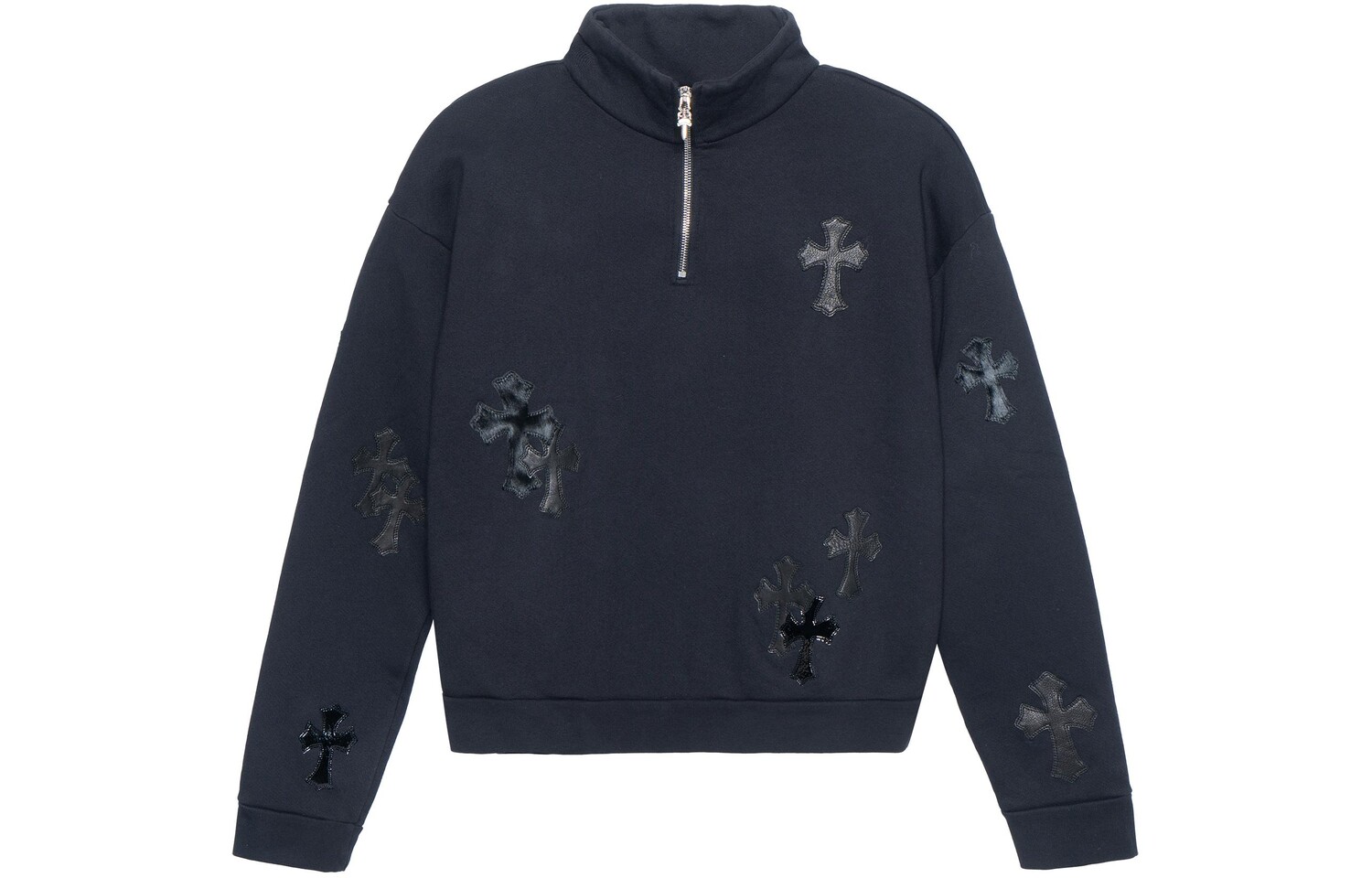 

Толстовка унисекс черная Chrome Hearts, черный