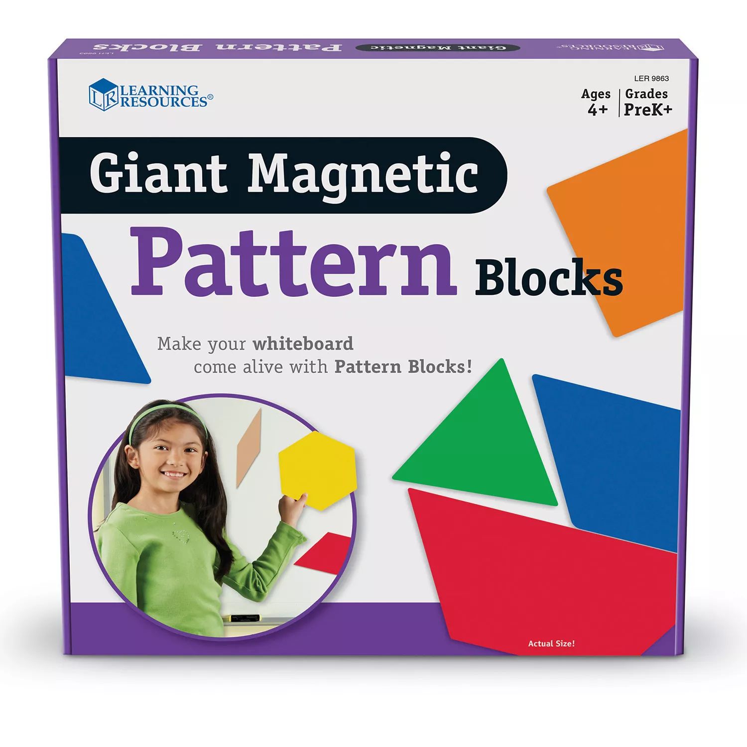 Ресурсы для обучения Гигантские блоки с магнитным рисунком Learning Resources