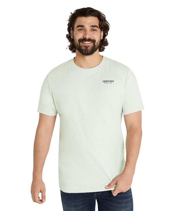 Мужская удлиненная футболка Emerald River Johnny Bigg, зеленый