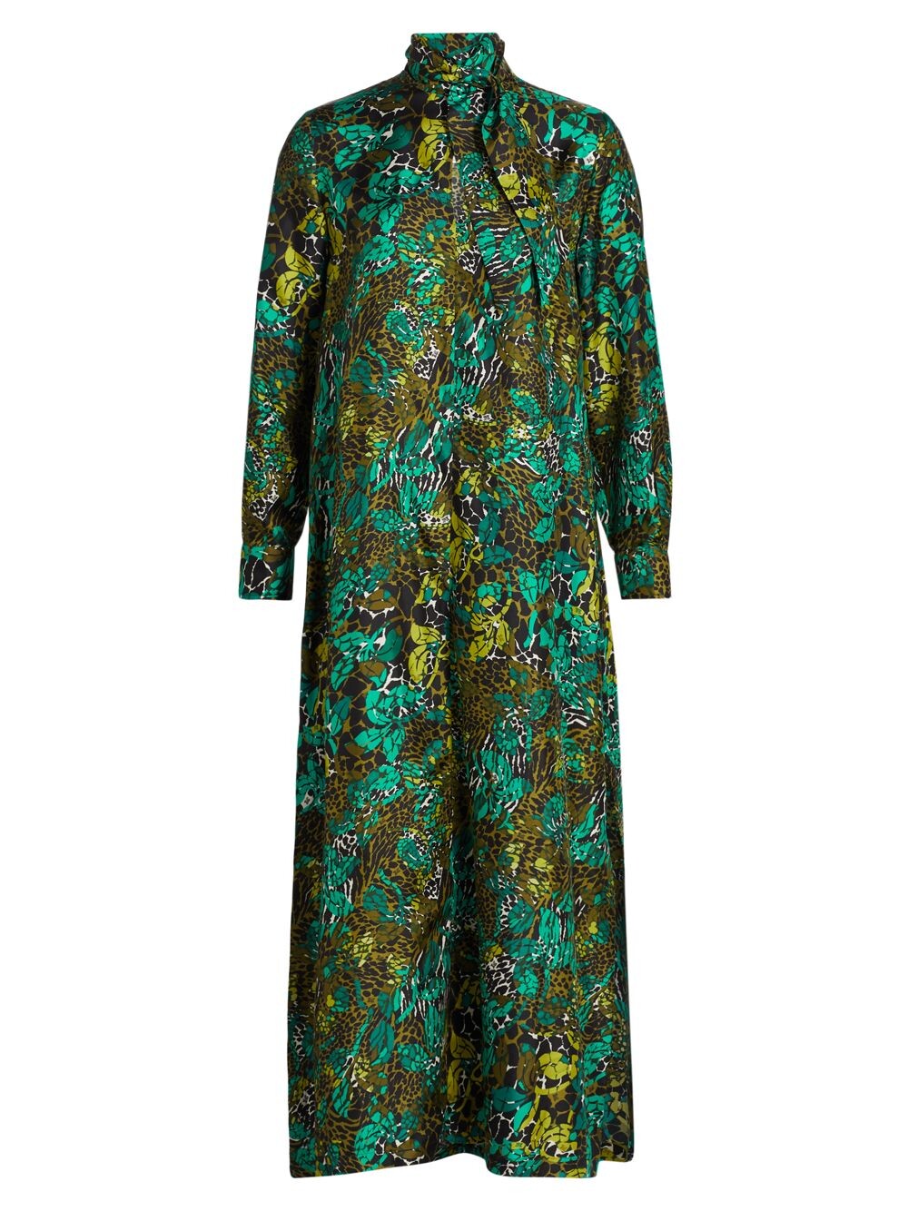 

Платье-кафтан Calate с вырезом на шее Max Mara, зеленый