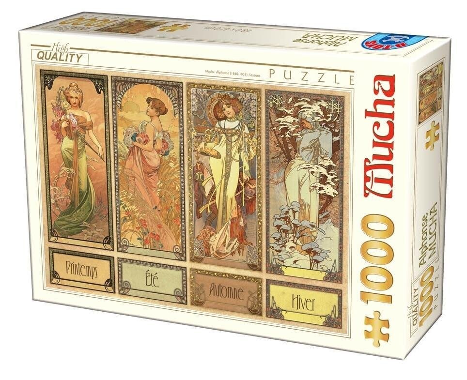 

D-Toys, пазл, Альфонс Муха, Четыре сезона, 1000 шт.