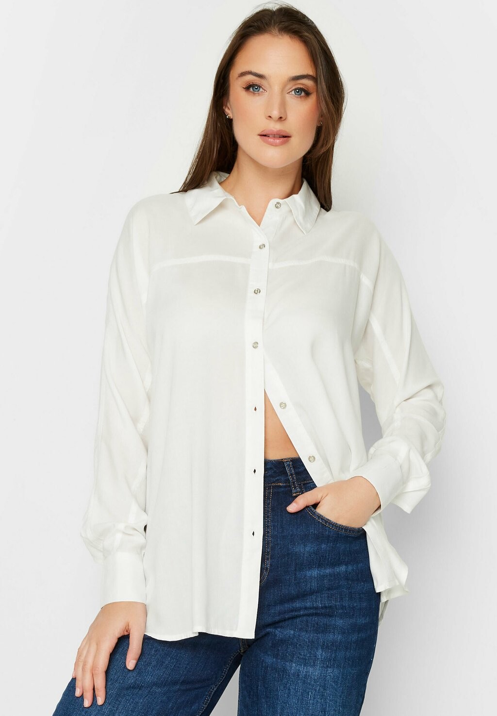 

Рубашка Long Tall Sally стандартной посадки, белый