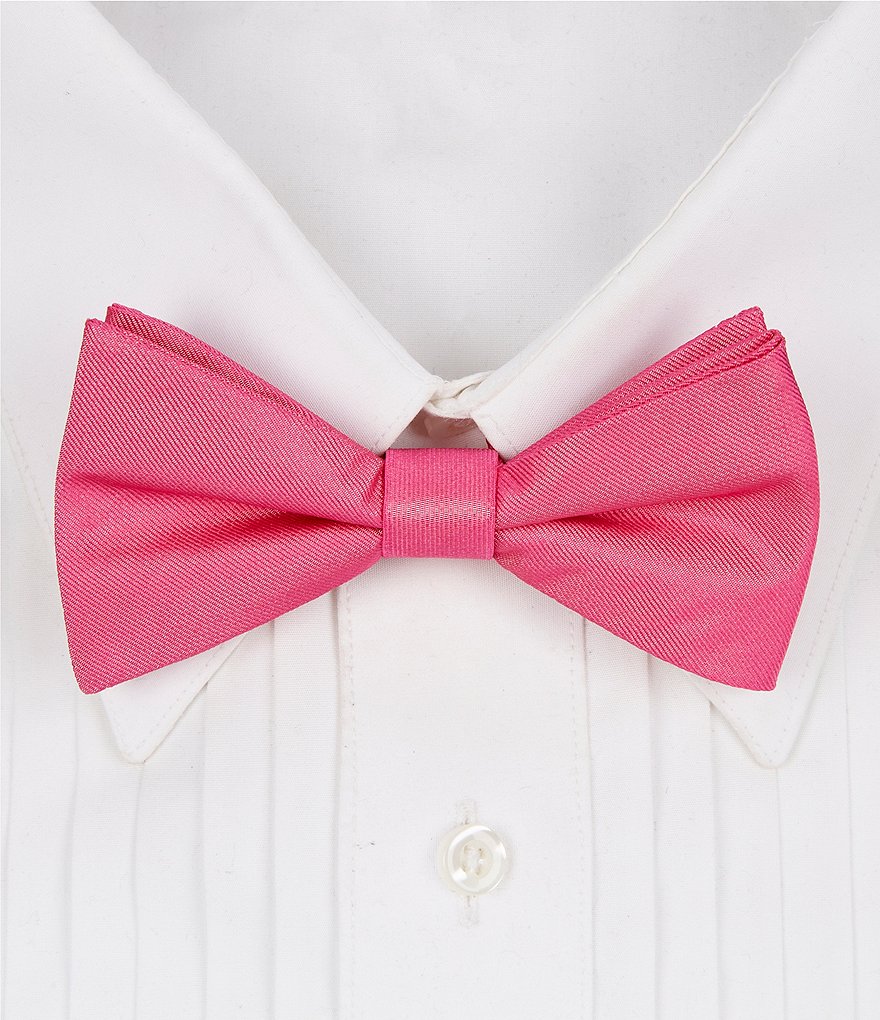 Однотонный галстук-бабочка Tre Vero с предварительной завязкой, розовый