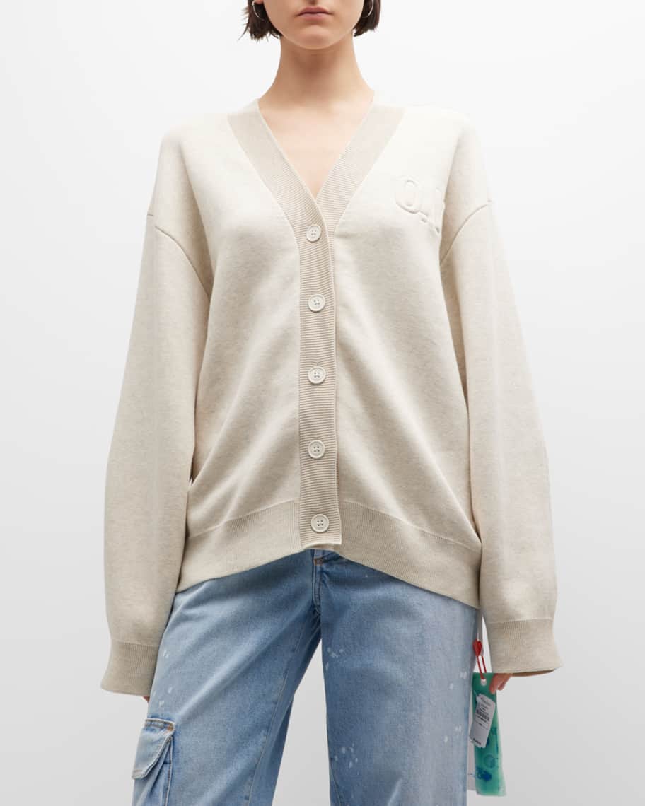 

Кардиган с тисненым логотипом и листьями Off-White