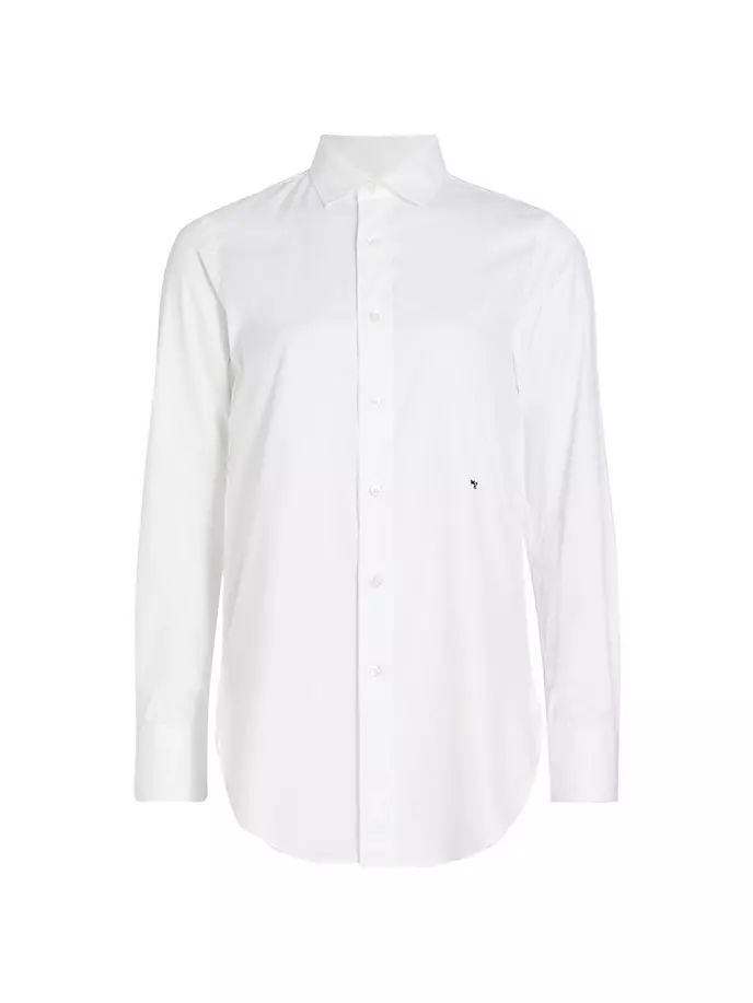 цена Белая классическая рубашка Hommegirls, белый