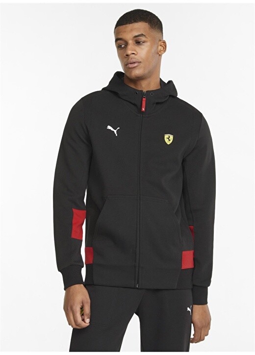 

Черная мужская толстовка с круглым вырезом Puma, Черный