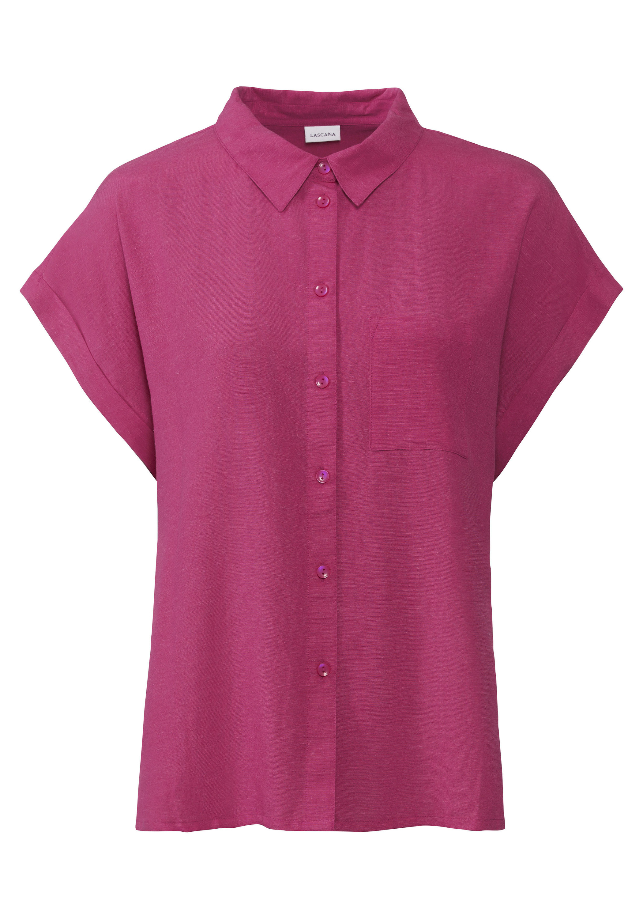 Блуза LASCANA Hemd, розовый