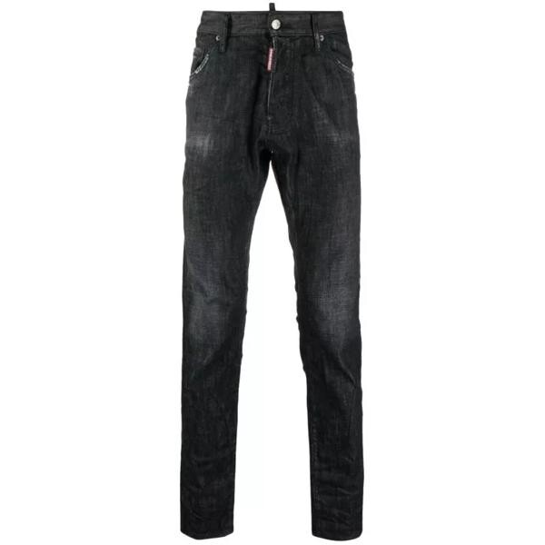 

Джинсы tapered slim-cut denim jeans Dsquared2, черный