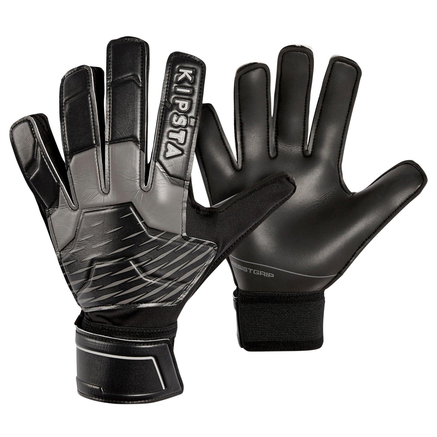 

Футбольные вратарские перчатки Decathlon для взрослых F100 Resist Kipsta, черный
