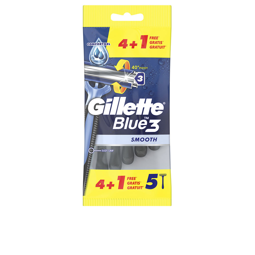 Лезвия бритвы Blue 3 cuchilla afeitar desechables Gillette, 5 шт бритва gillette blue simple3 одноразовая 8 шт
