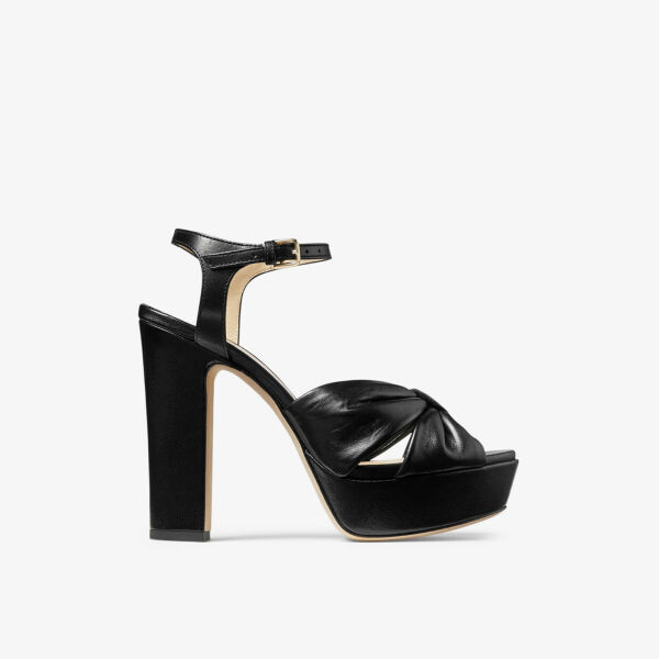 

Кожаные босоножки на платформе Heloise 120 с бантом Jimmy Choo, черный