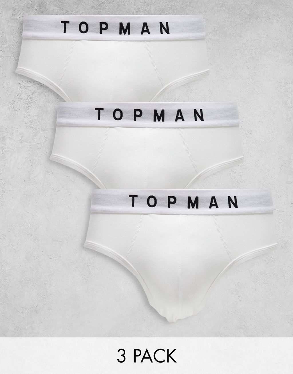 

Комплект из трех белых трусов Topman с белым поясом