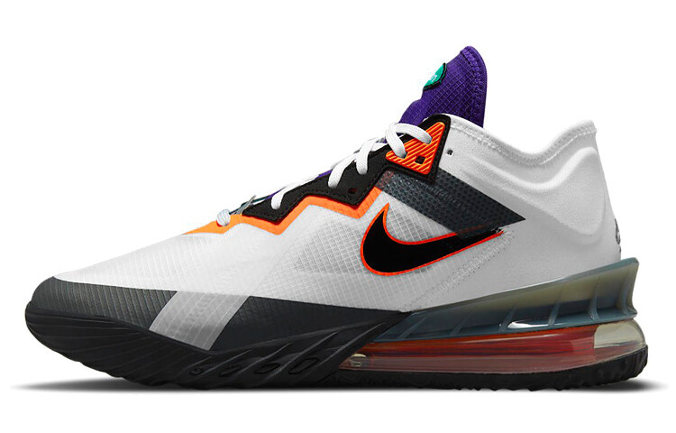 

Nike Lebron 18 Винтажные баскетбольные кроссовки унисекс черный/белый/оранжевый