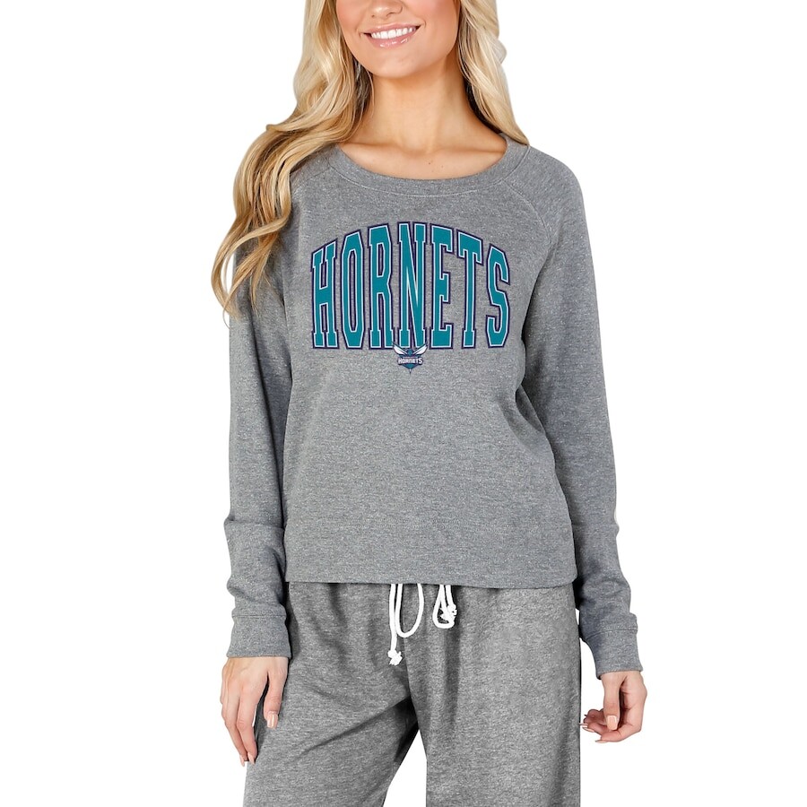 

Футболка с длинным рукавом Concepts Sport Charlotte Hornets, серый