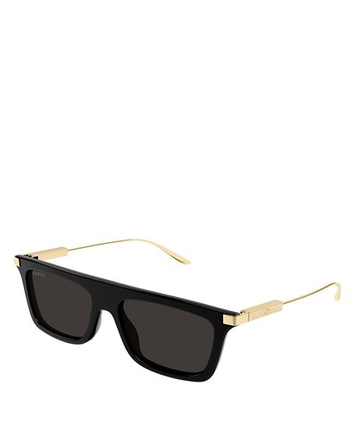 

Прямоугольные солнцезащитные очки, 55 мм Gucci, цвет Black