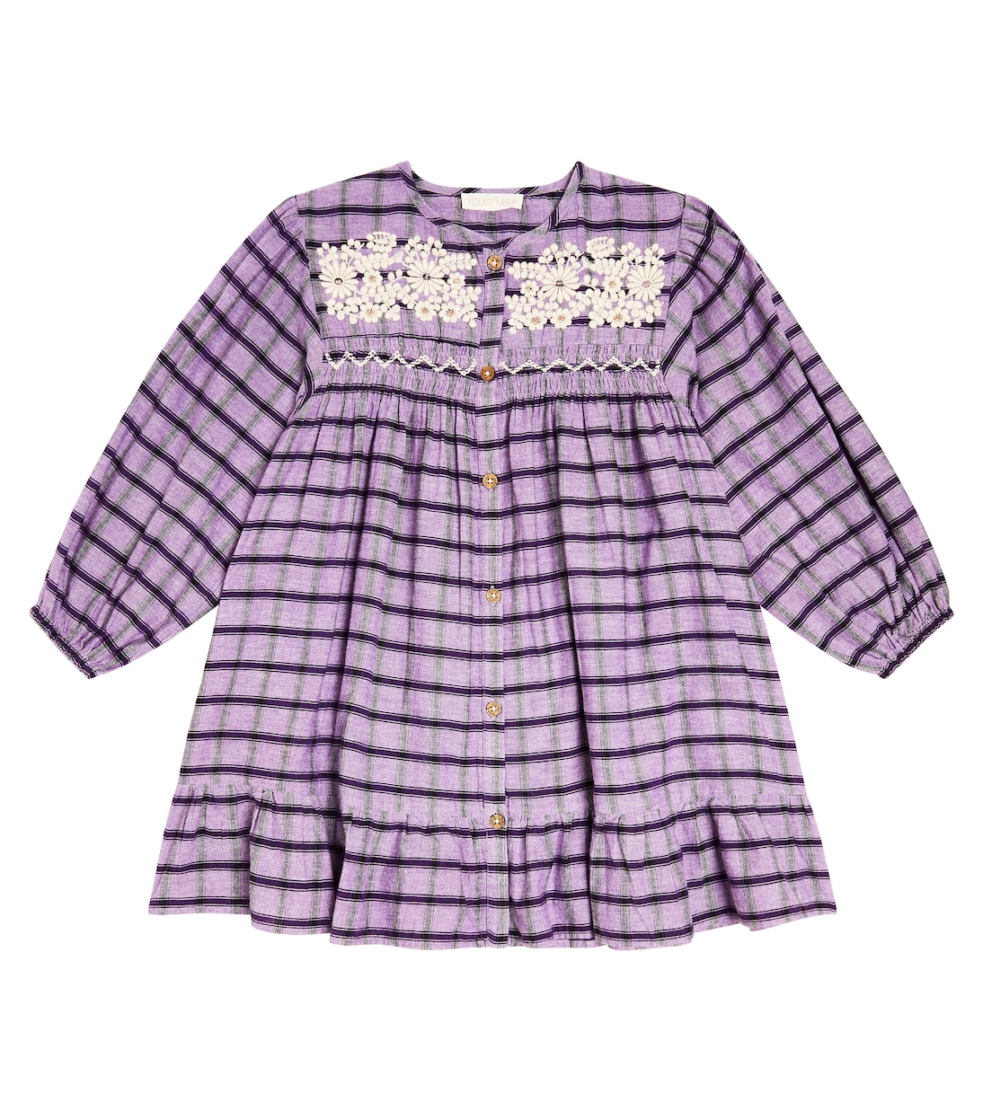Платье massilia в клетку из хлопка Louise Misha, фиолетовый