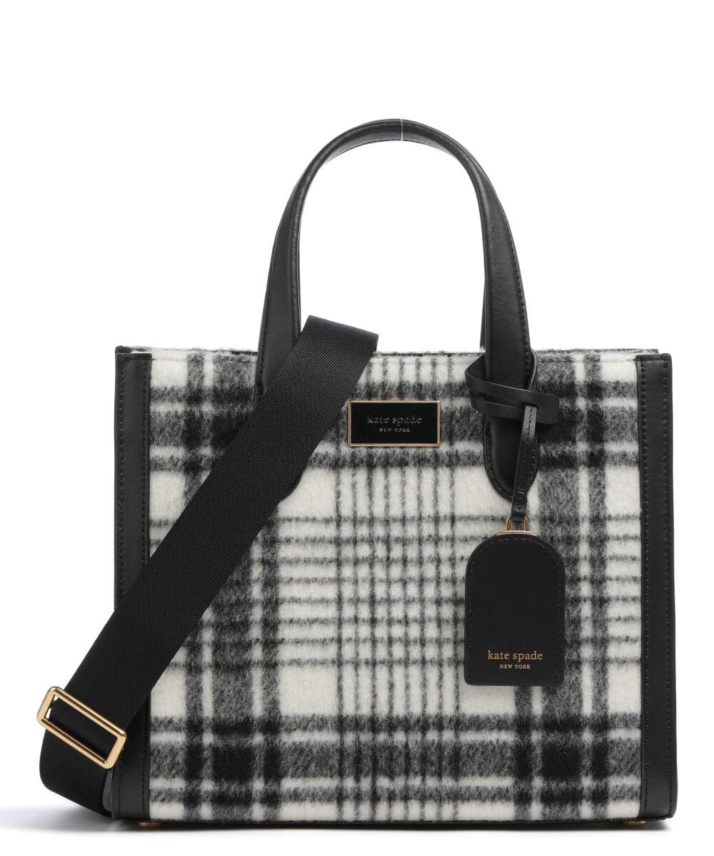 

Текстильная сумка в клетку Manhattan Studio Kate Spade New York, черный