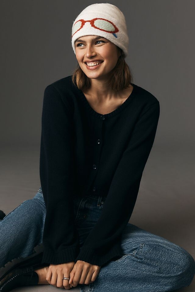 

Шапка-бини Anthropologie Eyewear, белый