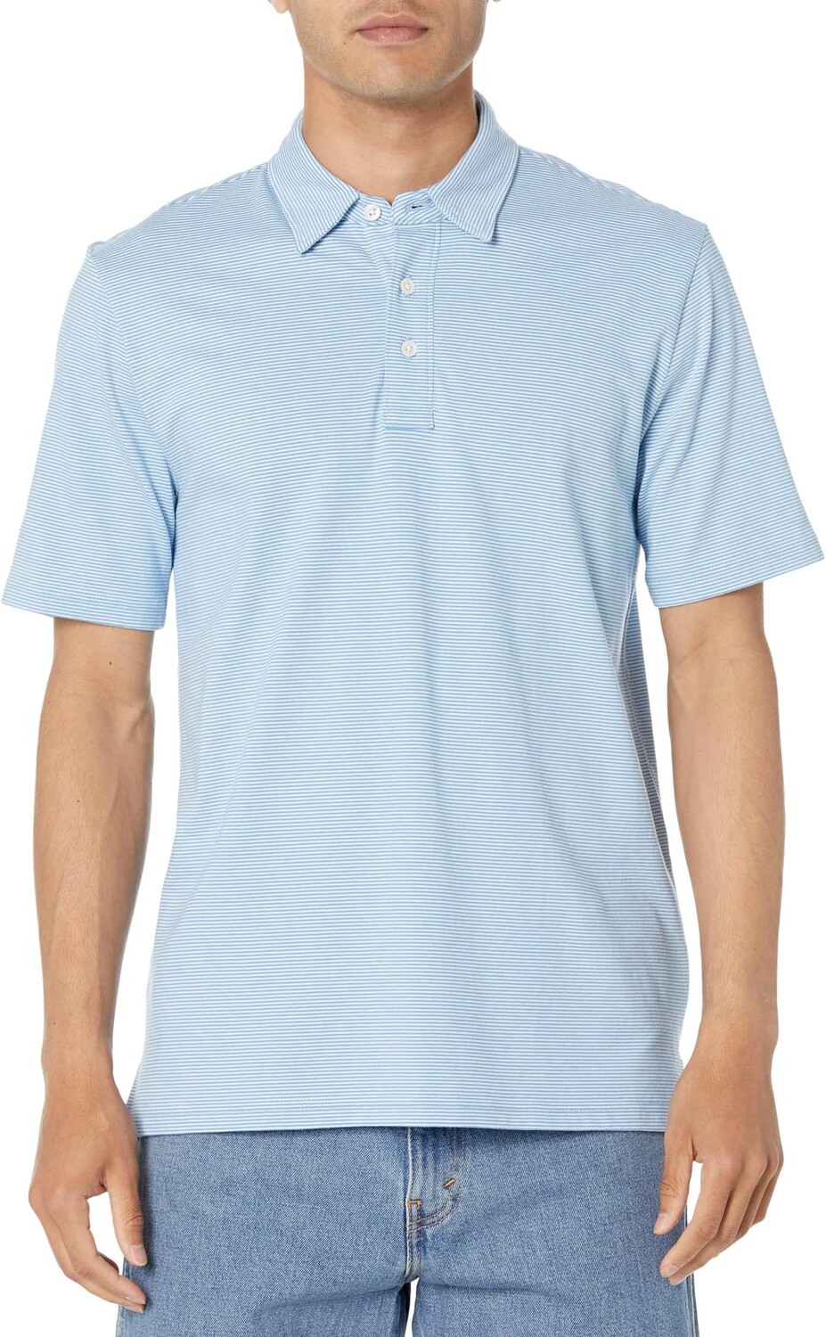 

Рубашка-поло Short Sleeve Movement Pique Polo Faherty, цвет Clean Lake Feeder