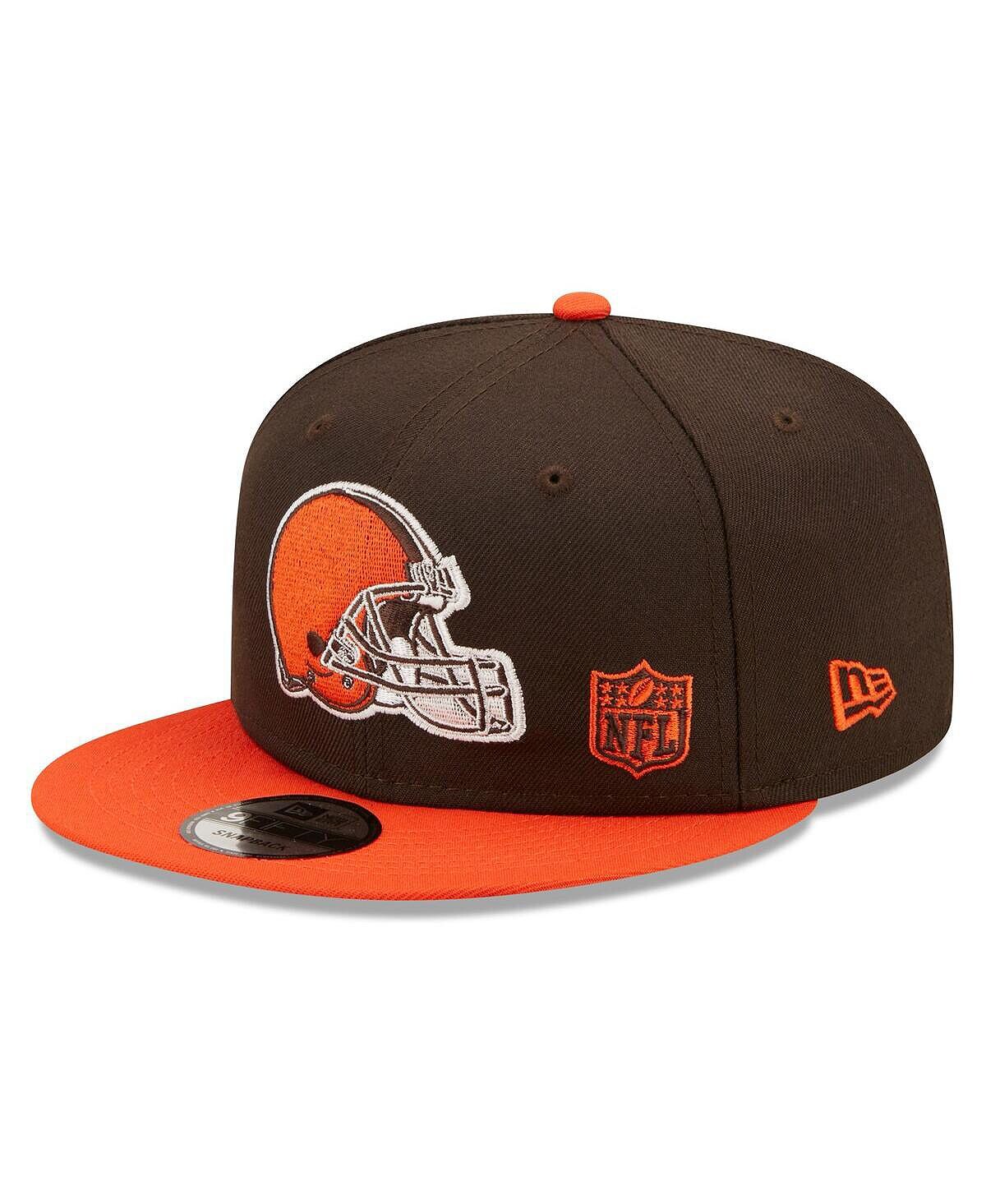 

Мужская коричнево-оранжевая шляпа Snapback Cleveland Browns Flawless 9FIFTY Snapback New Era